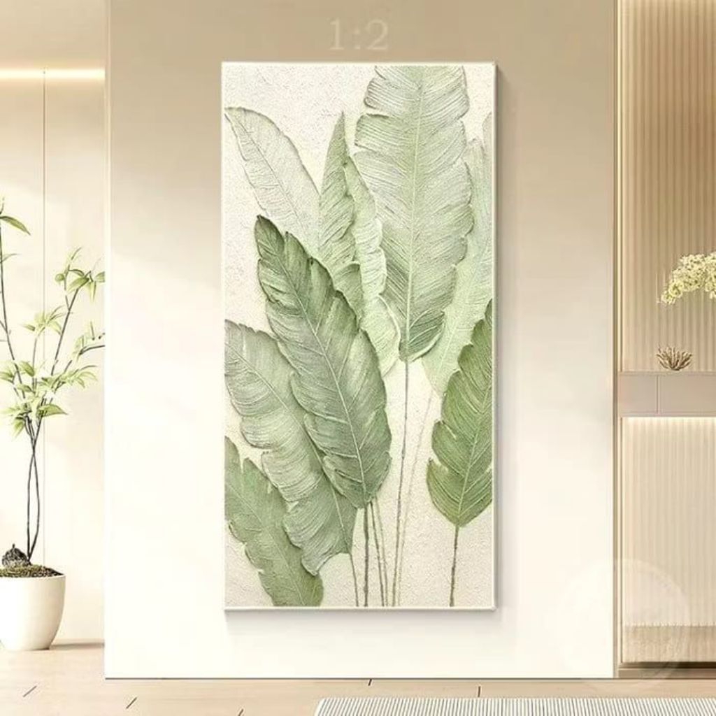 lukisan hiassan dinding ruangtamu kamar kantor hotel