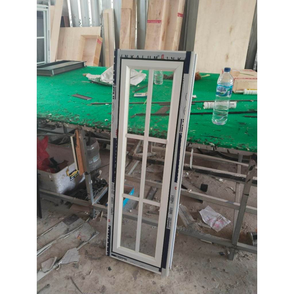 Jendela aluminium casement ornamen 50x100