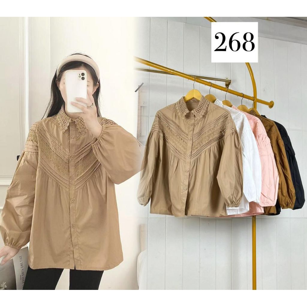 NewArrivals#A04.396K-3 LF268# Pakaian Wanita Fashion Wanita - Atasan Blouse Wanita Terbaru Kekinian 