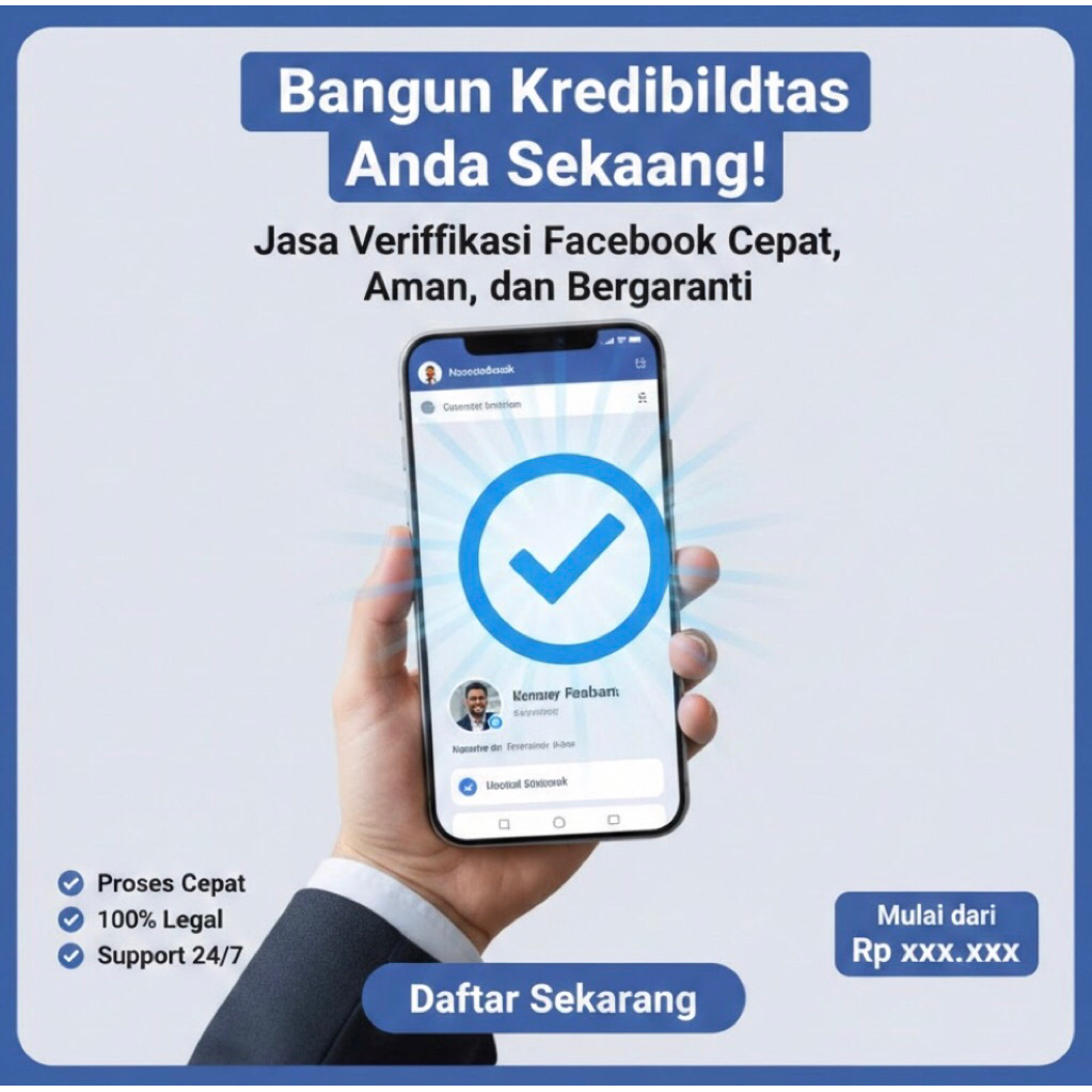 JASA VERIFIED / CENTANG BIRU FACEBOOK TERBAIK DAN TERMURAH