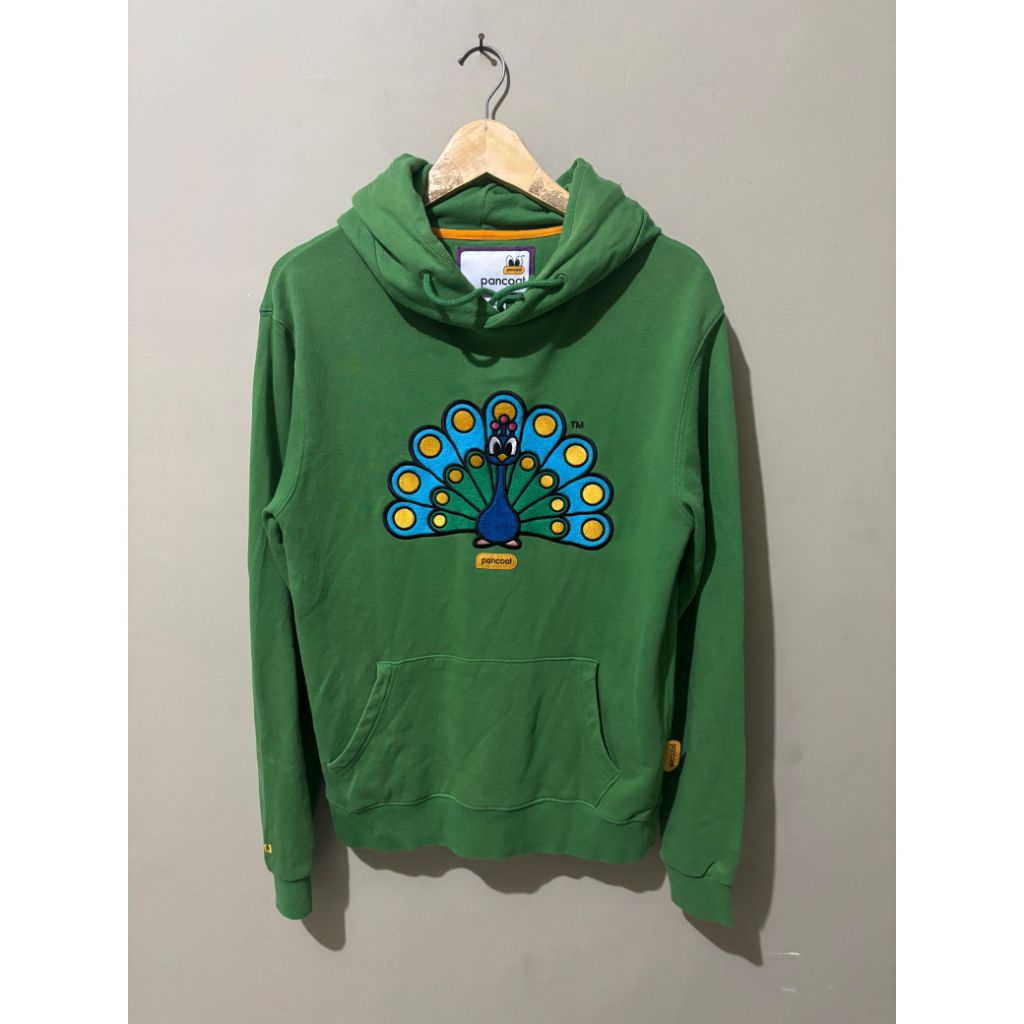 hoddie Pancoat Merak Hijau pekat