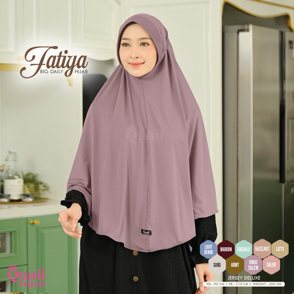 Quail HIjab - FATIYA BERGO HIJAB INSTAN ORI QUAIL JERSEY PREMIUM
