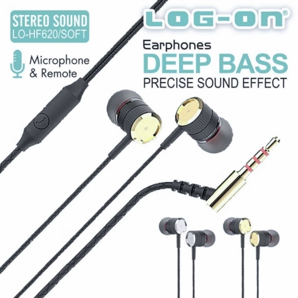 HEADSET
HANDSFREE HF LOG ON HF620 DEEP BASS LO HF-620 MEGABASS