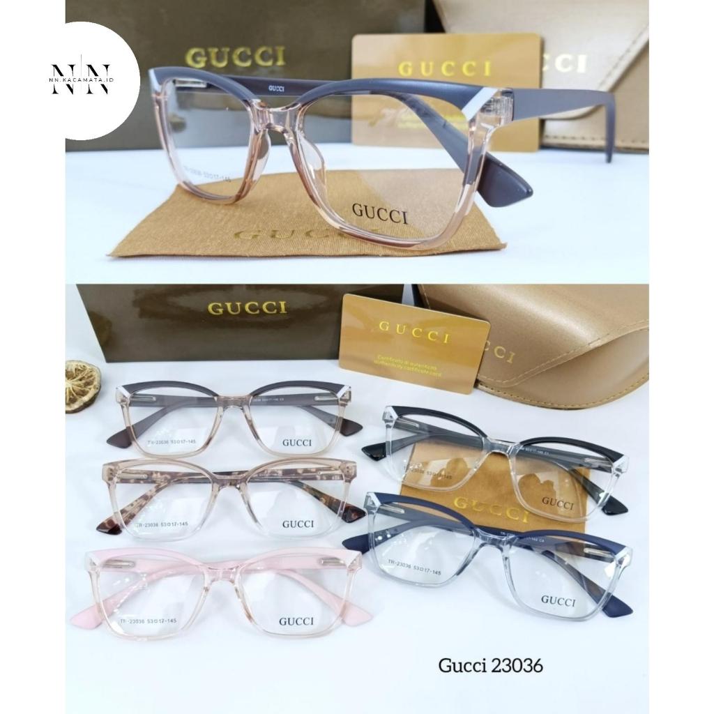 frame cat eye kotak plastik wanita 23036