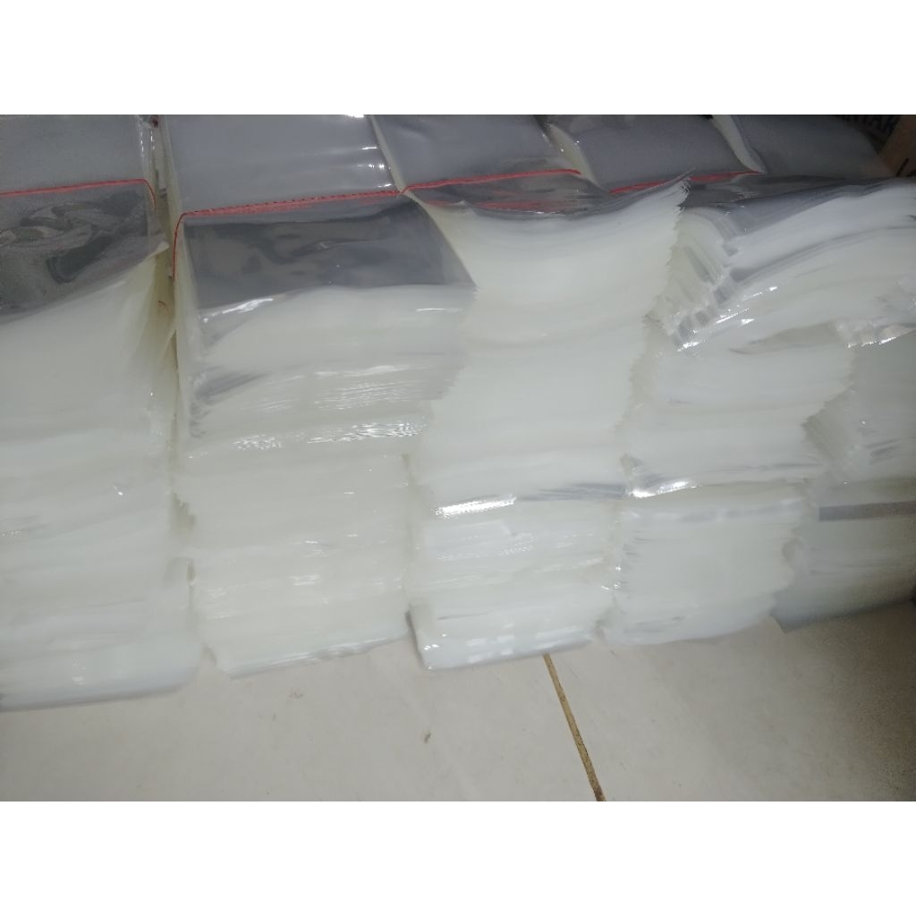 plastik PP bening ukuran 11×23 tebal 08