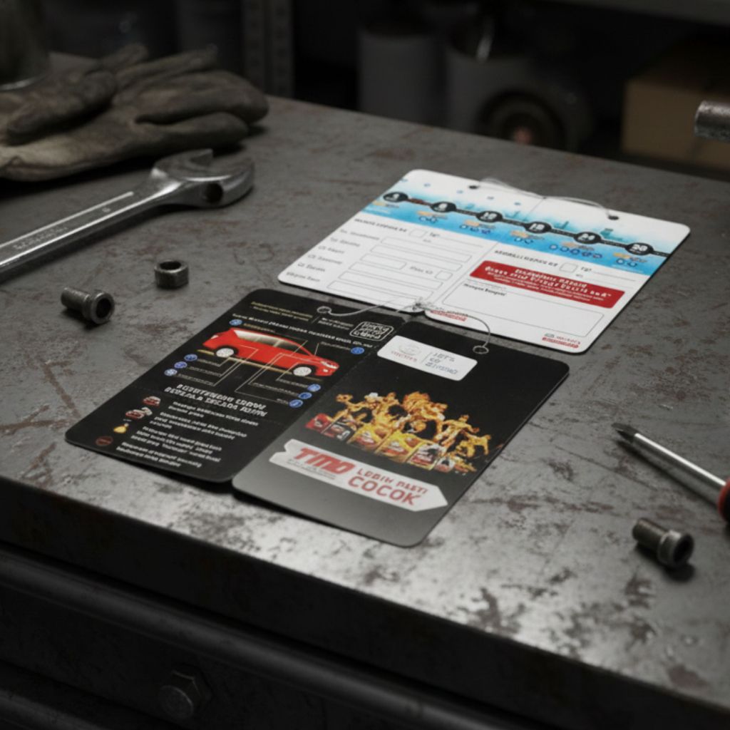 KARTU GANTI OLI TMO || Kartu Pengingat Pergantian oli Berikutnya Untuk Mobil & Motor