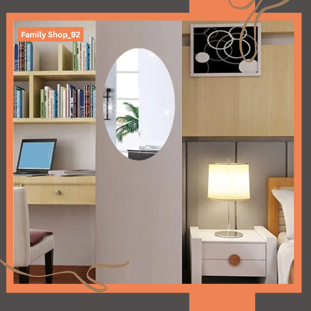 Stiker Cermin Rias Dinding Tempel Cermin Sticker Dinding Wallpaper Mirror Stiker Dinding