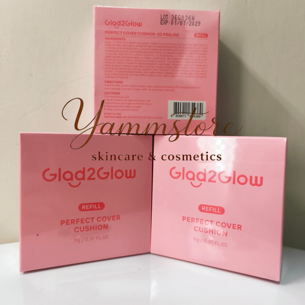 Glad2glow perfect Cover Cushion refill 02 praline | Glad2glow Cushion Refill | Glad2glow Cushion Pra