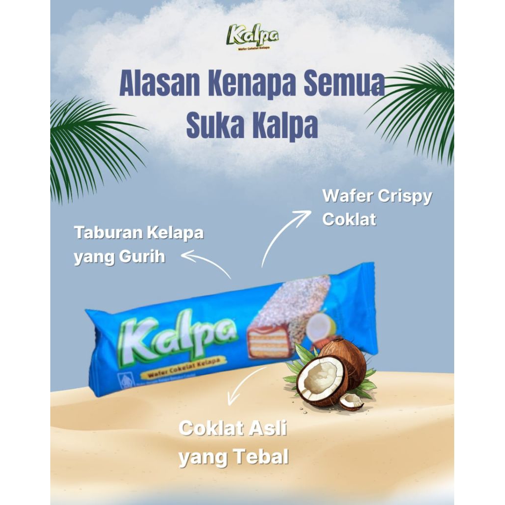 Wafer coklat kelapa