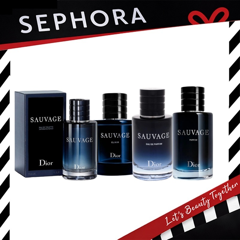 DIOR SAUVAGE EDP 100ML/DIOR SAUVAGE EDT 100ML/DIOR SAUVAGE PARFUM 100ML/DIOR SAUVAGE ELIXIR 60ML