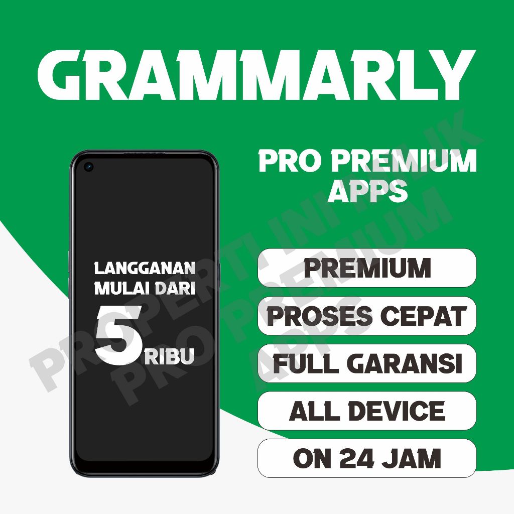 GRAMMARLY PLUS PREMIUM TERMURAH FULL GARANSI