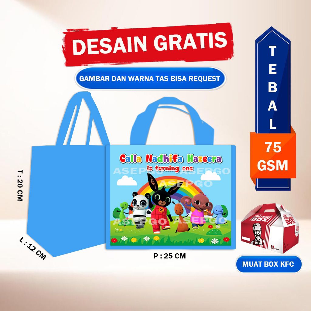 Tas Ultah Anak / Tas ultah BING / Tas Ultah Buny