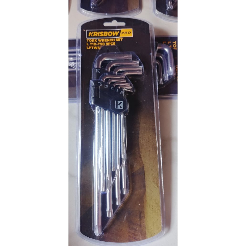 krisbow set kunci L bintang T10 - T50 9pcs