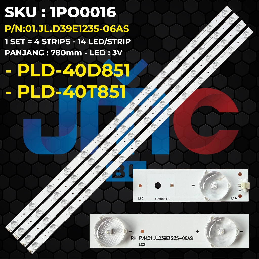 Backlight TV POLYTRON 40 Inch PLD-40D851 PLD-40T851 P/N:01.JL.D39E1235-06AS