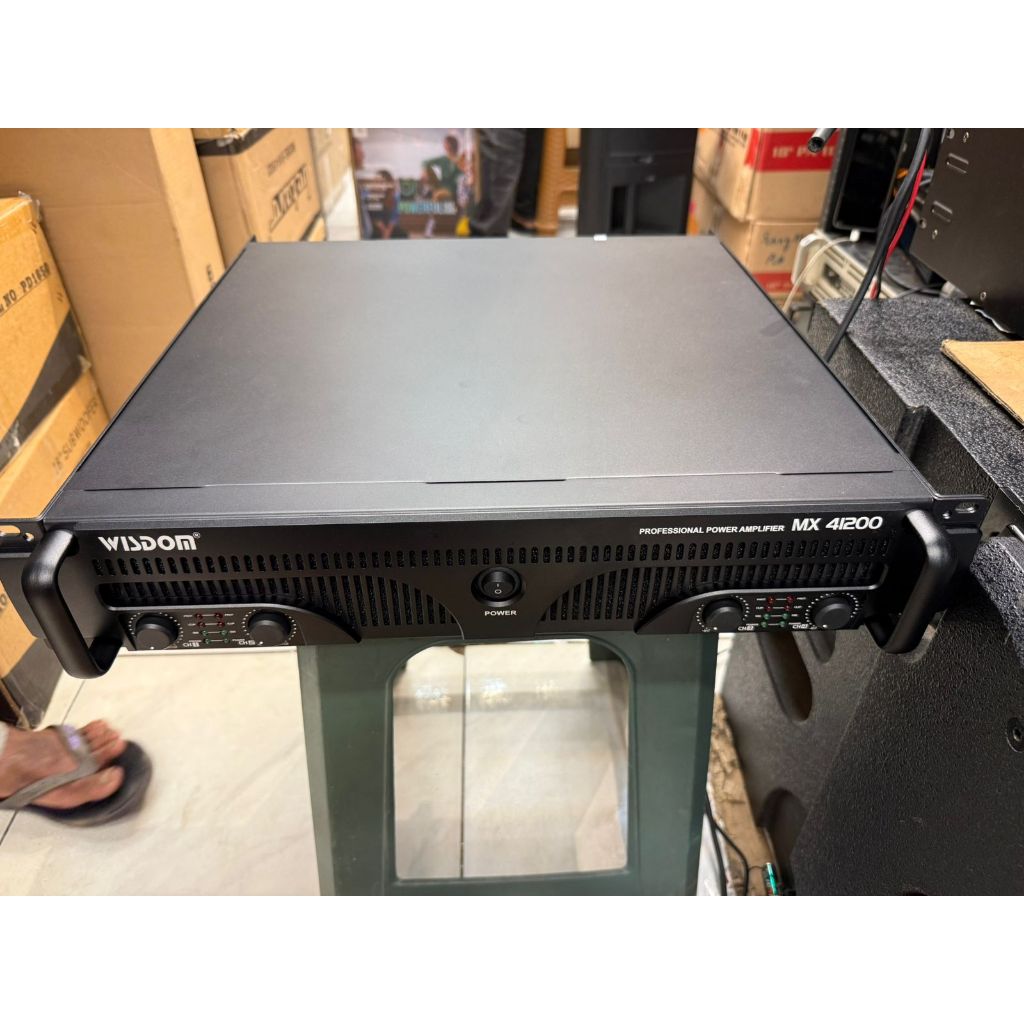 Wisdom MX1200 Power Amplifier MX-1200 MX 1200