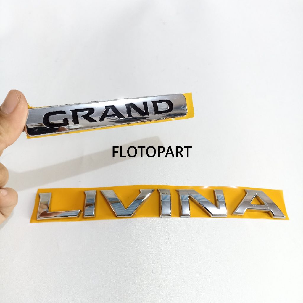 Emblem Logo Bagasi Tulisan Grand Livina Pisah /Mobil Nissan OriginaL 100%