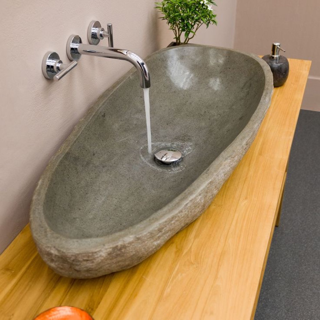 Washtafel batu alam panjang