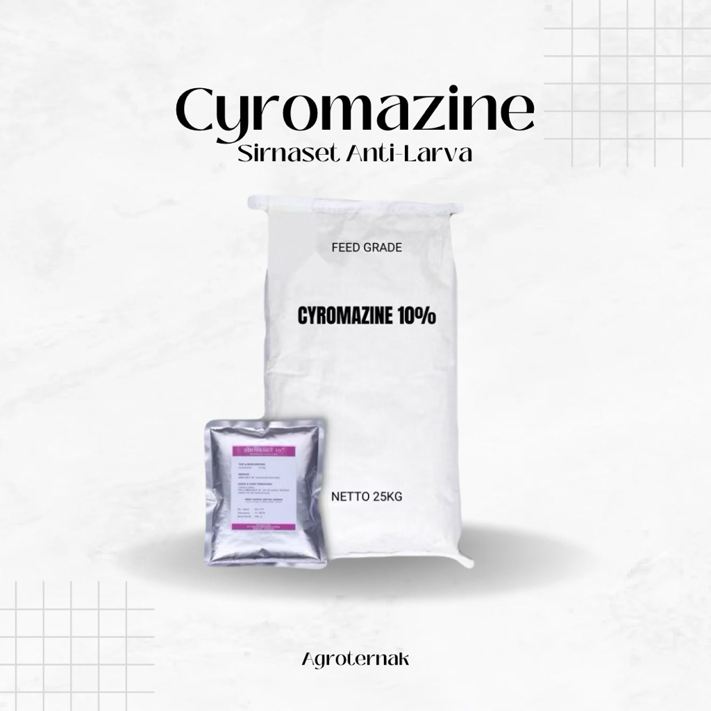 Cyromazine Sirnaset 10% Cyroxin-Anti Lalat & Larva Pakan Ternak