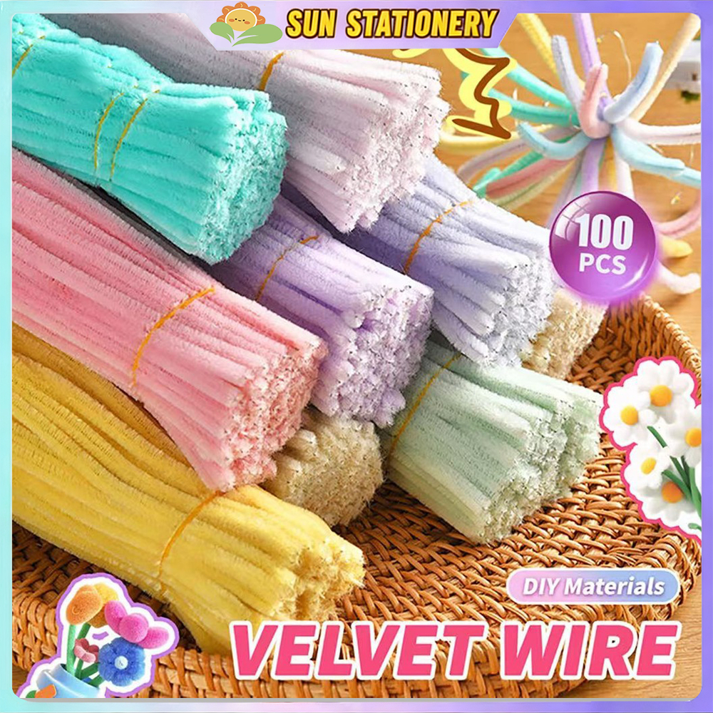 100 pcs kawat bulu mercy PREMIUM GEMBUL pipe cleaner gembul