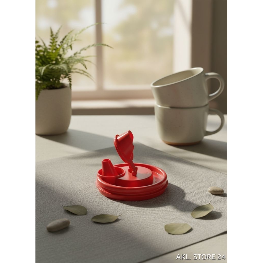Tutup Cooking Oil Diameter 9 cm (Tutup Minyak Bulat) Tupperware Baru