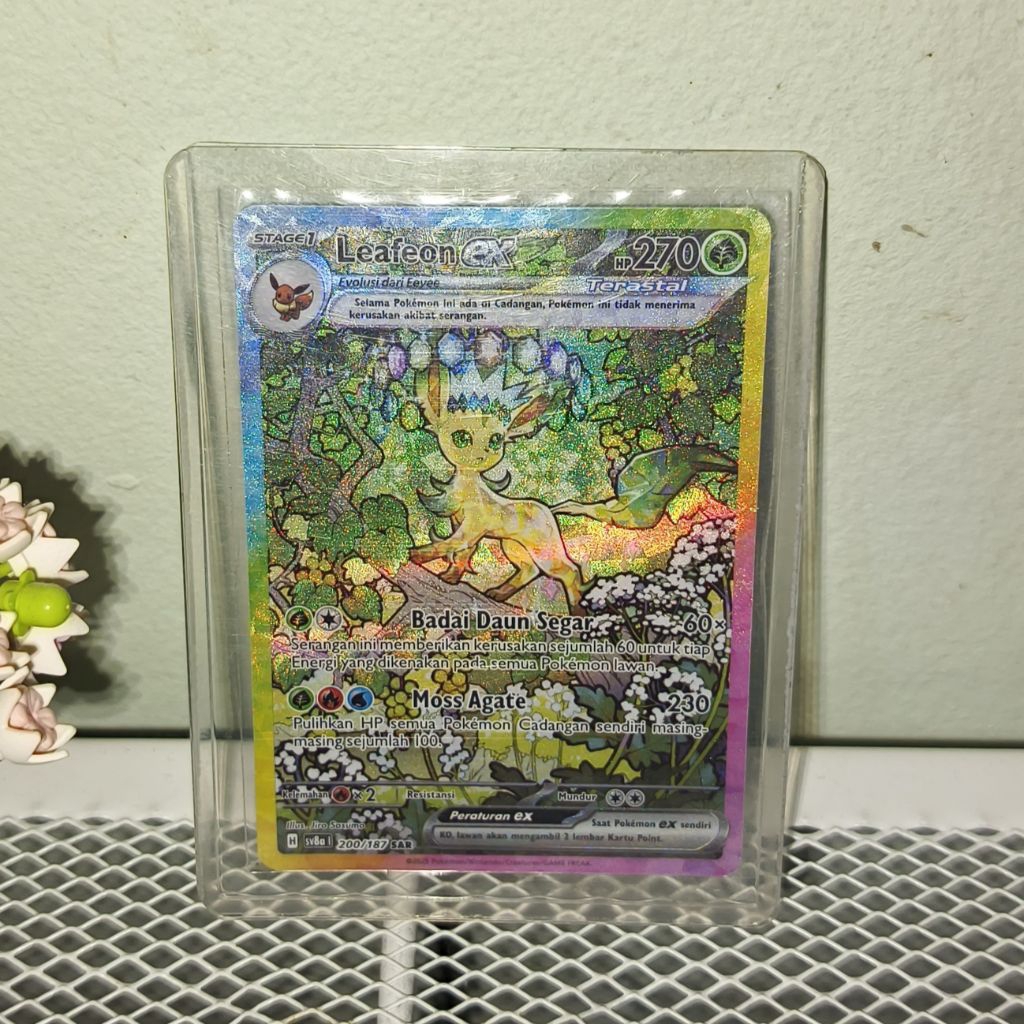 TCG POKEMON Leafeon ex SAR sv8a