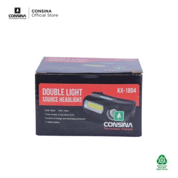 Consina Double Light Source Headlamp KX-1804