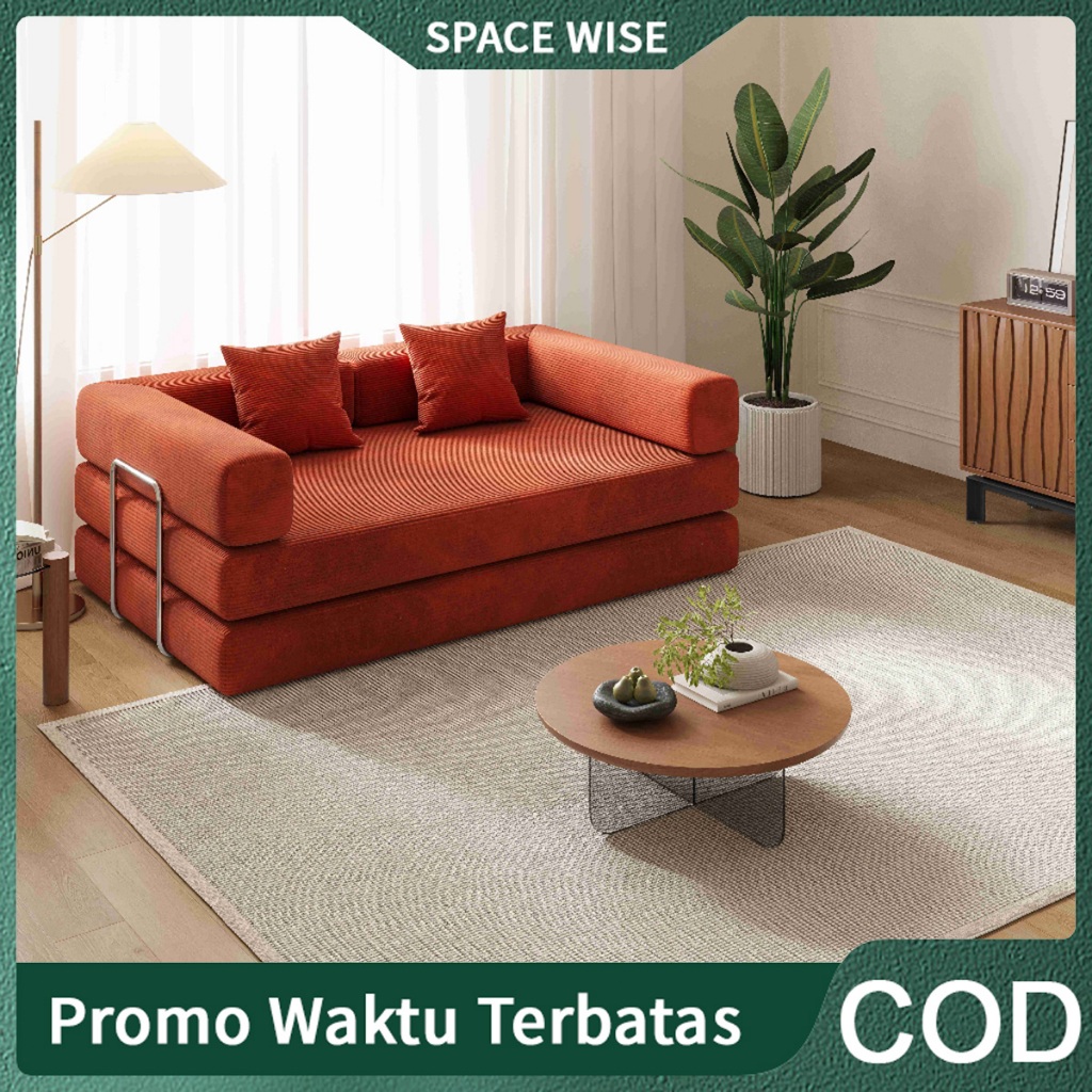 COD  /Sofa Bed/Sofa Bench/Sofa 3 Seater/1.5M sofa/sofa tempat tidur&Sandaran Bisa Dilepas