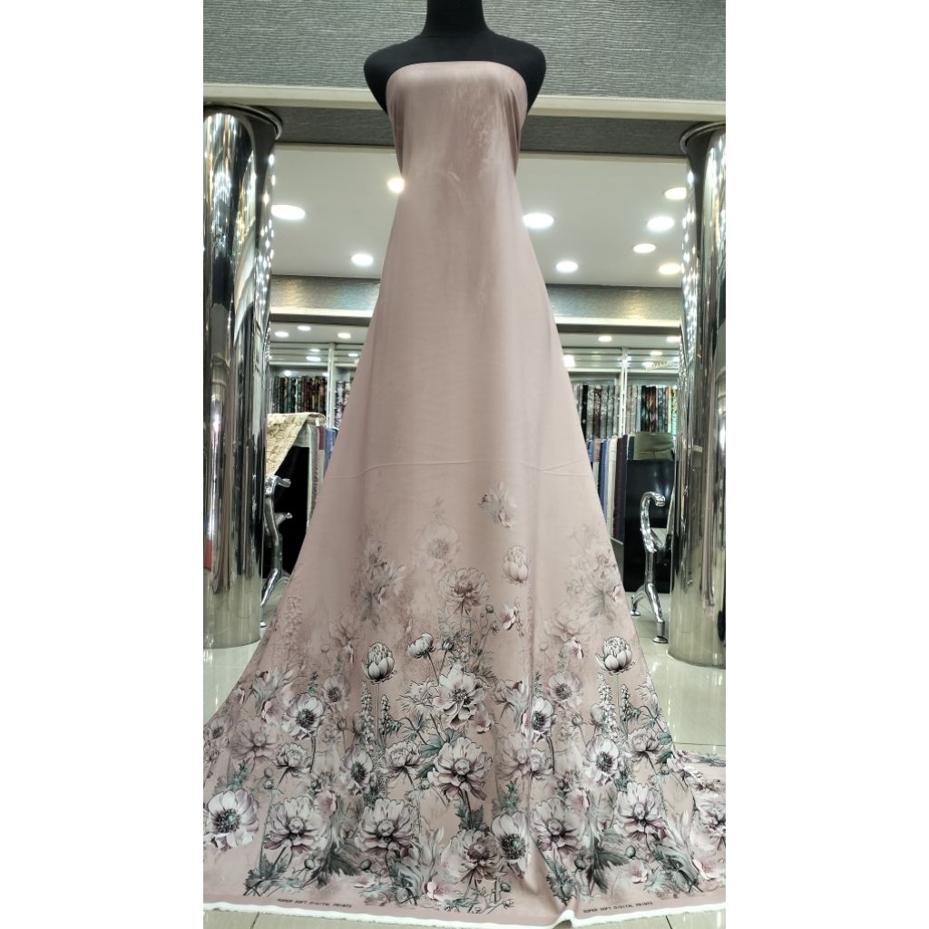 kain armany silk motif ditingal printing