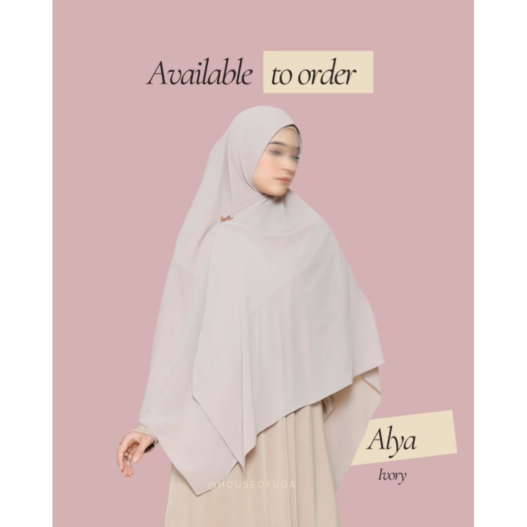 ALYA KHIMAR SCARFT INSTANT BY HOU ||  KHIMAR JUMBO SYARI /SCARF POLOS JUMBO