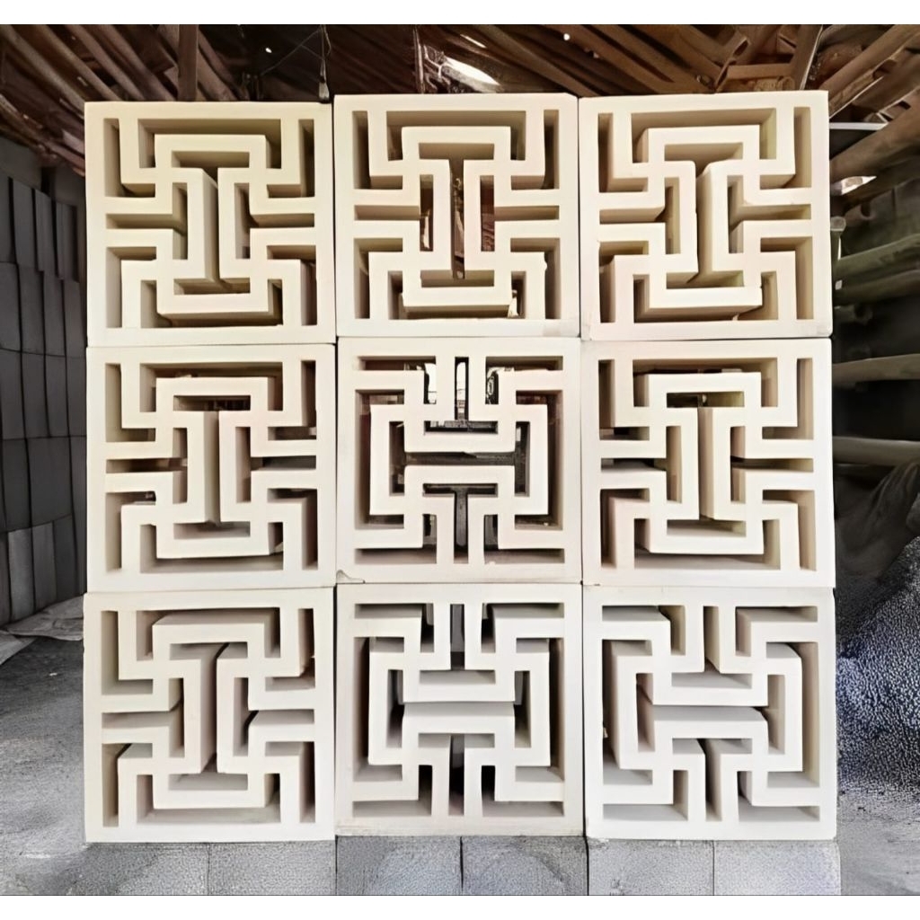 ROSTER BETON/LOSTER MINIMALIS MOTIF LABIRIN 1MUKA.