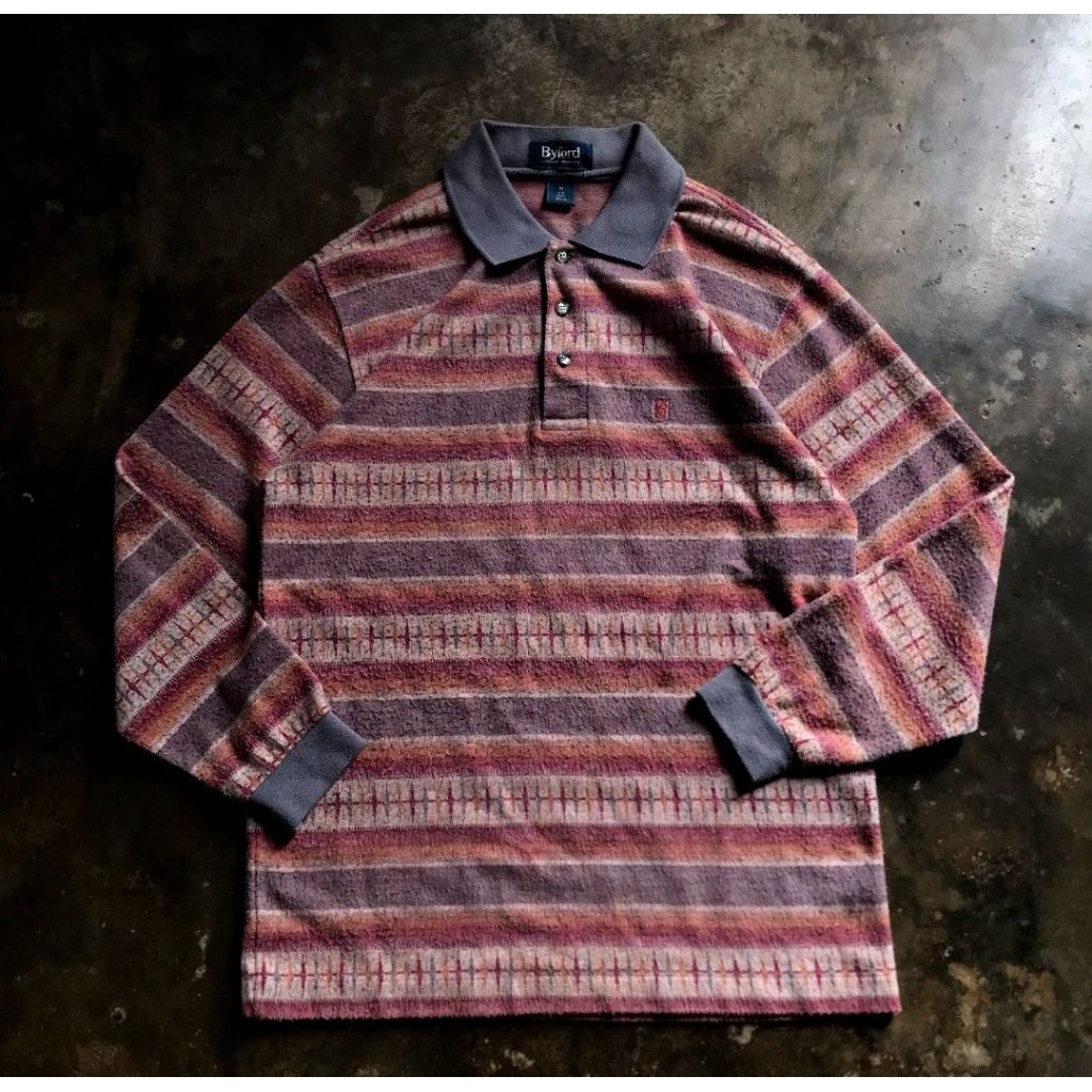 90s 3D PATTERN BY FORD X COOGI VTG POLO SHIRT