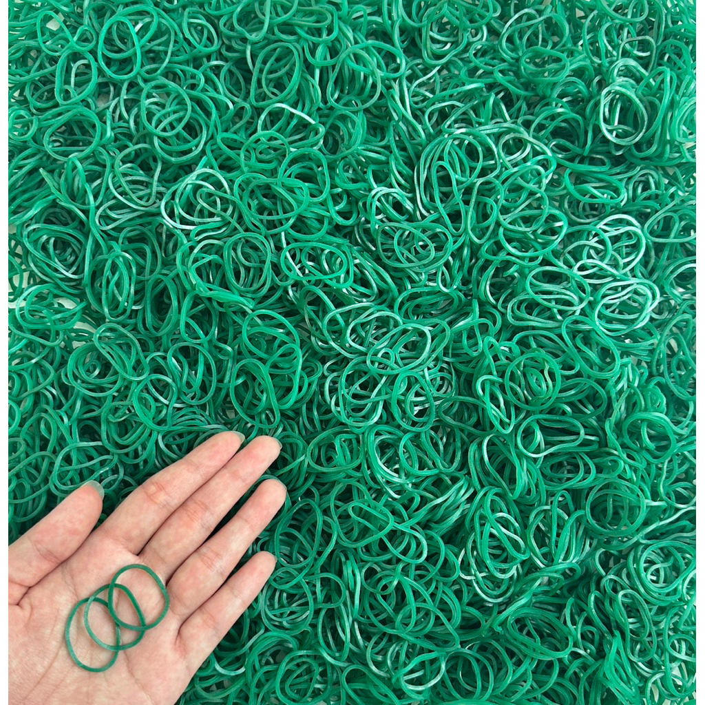 Karet Gelang Pentil Lubang Mini 500gr – Warna Hijau