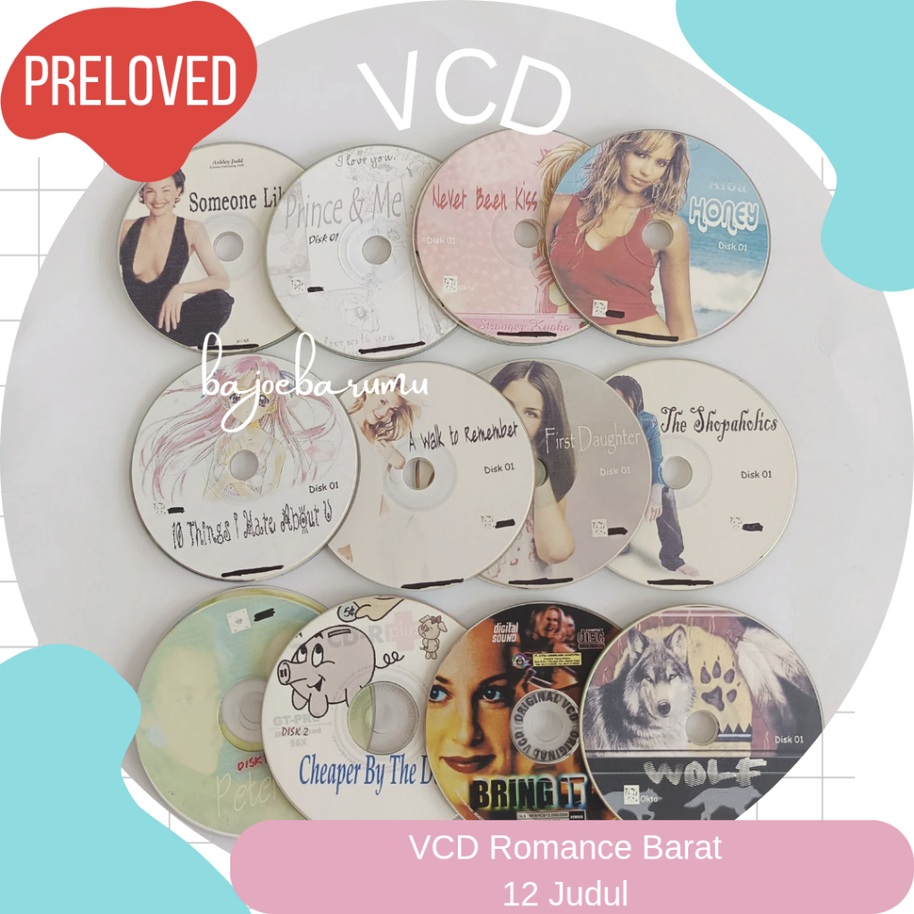 VCD Romance Film Movie Barat West Preloved Bekas Lawas Jadul Langka