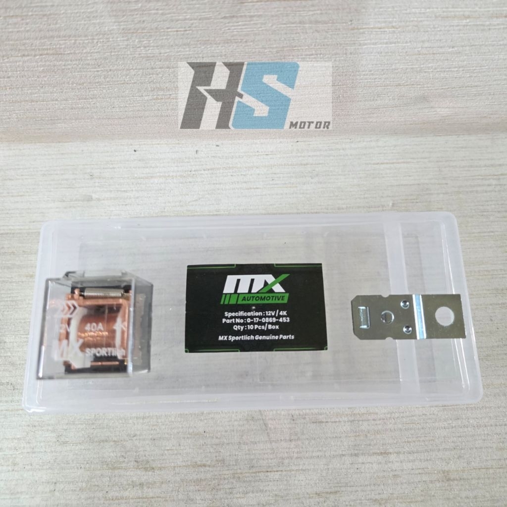 RELAY 4 KAKI 12v 40A MOBIL UNIVERSAL MX