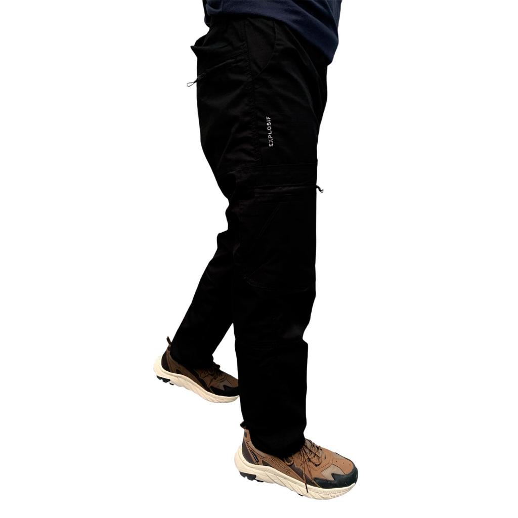 MERMOUNT | Explosif Celana Tactical | Celana Panjang Katun Pirstop Premium | Celana Outdoor