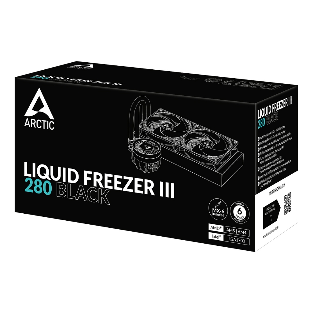 Arctic Liquid Freezer III 280 Black Radiator Aluminium