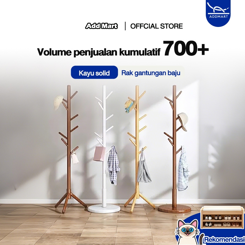 Stand Hanger Kayu Stand Hanger Gantungan Baju Gantungan Topi Gantungan Tas Dan Topi Rak Mantel Kayu