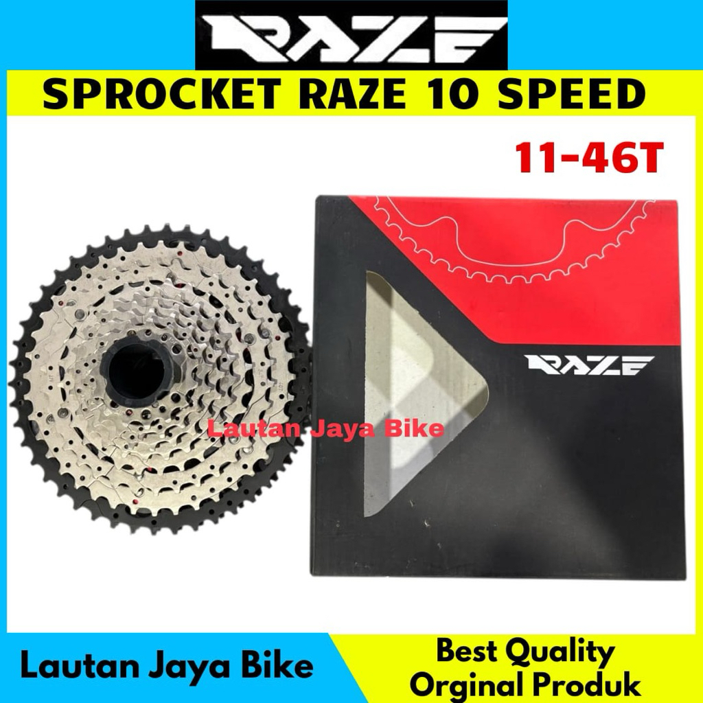 Cassete Sprocket Raze 10 Speed 11 - 46T Silver