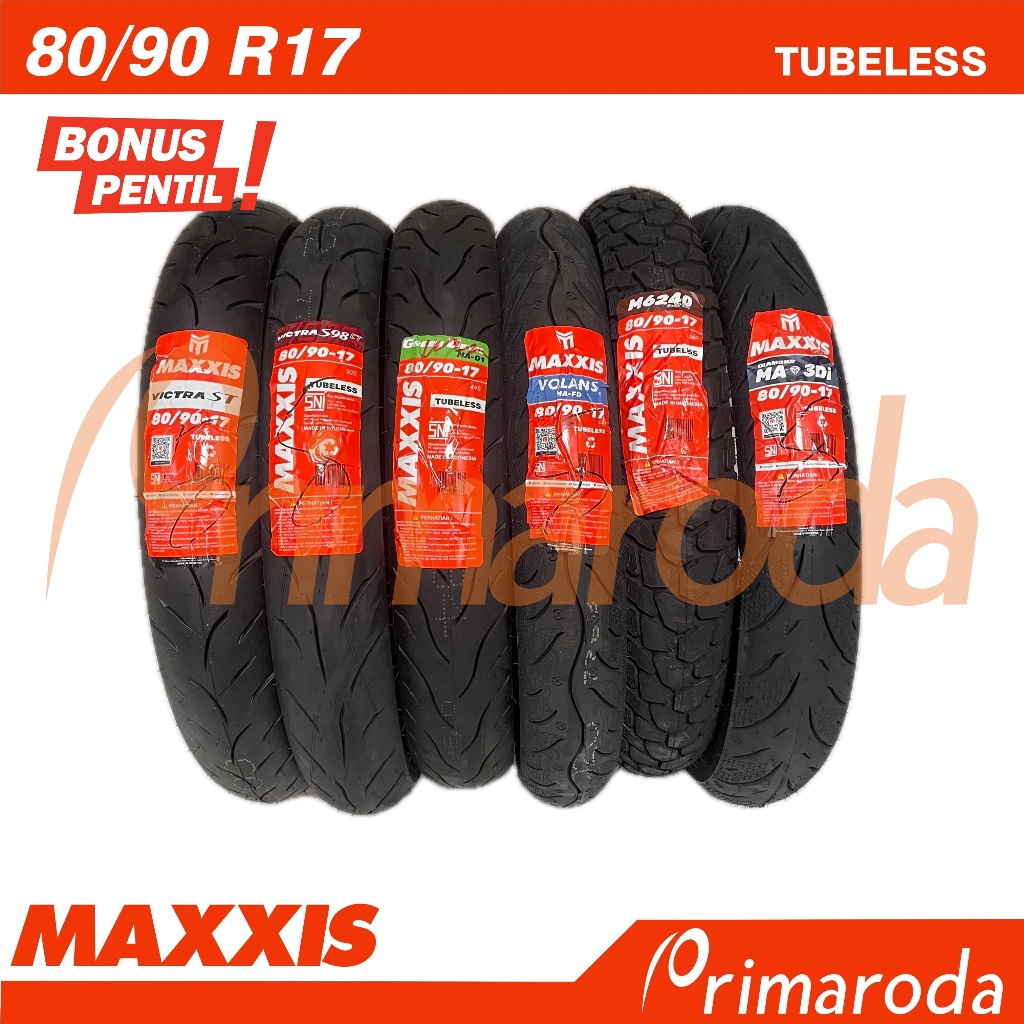 Ban Belakang Motor Honda Blade Tubeless MAXXIS 80/90 Ring 17