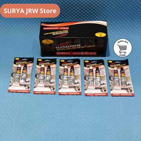 Lem Plastik Steel HANDSOME - Lem Steel 5 Menit