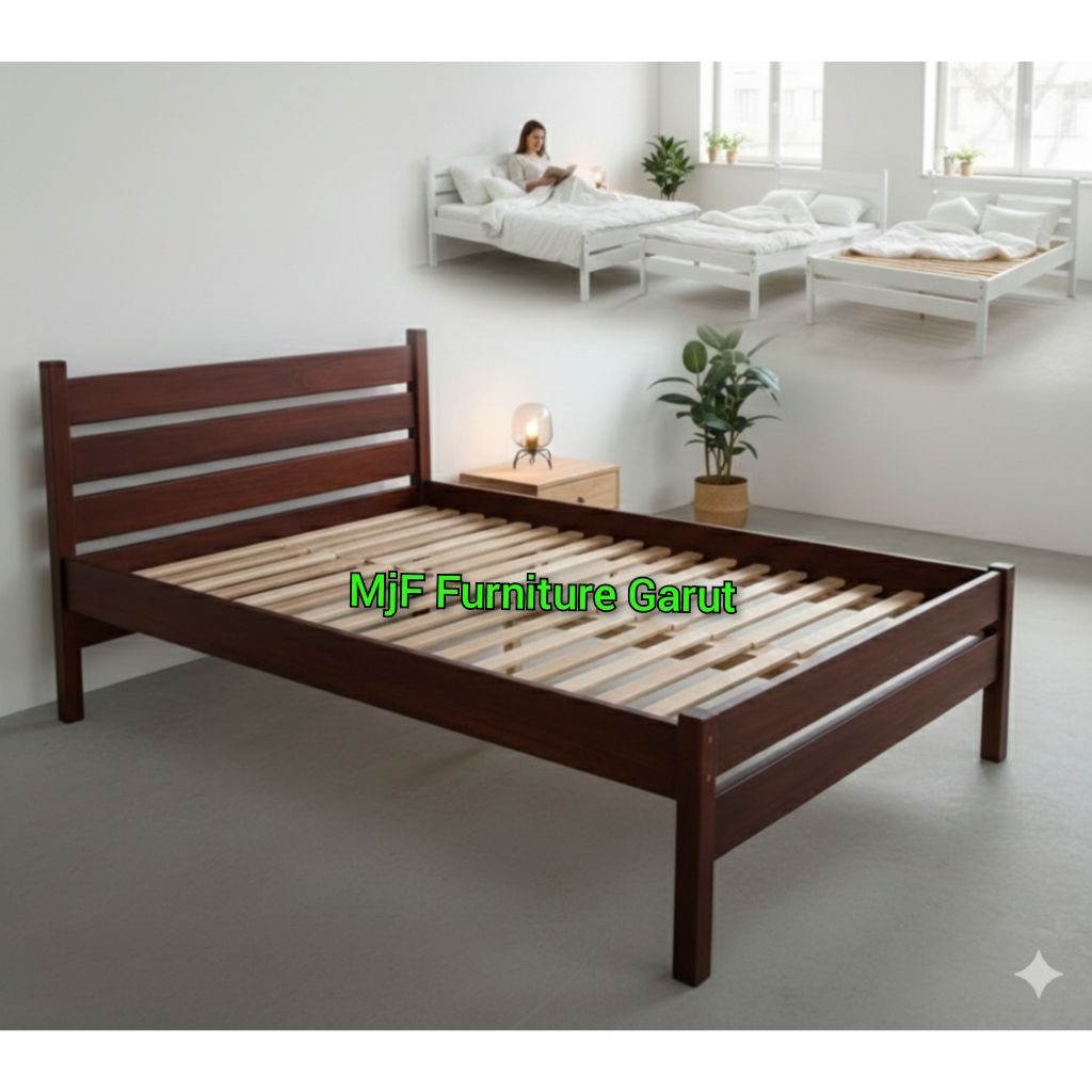 Tempat Tidur kayu minimalis/Dipan/Ranjang kayu minimalis/Alas kasur/Dipan kayu No 2/Tempat tidur Uku