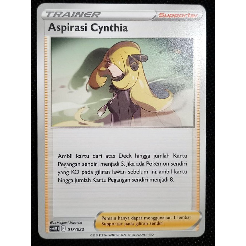 TCG Aspirasi Cynthia 017/022 SVHM TRAINER ITEM SUPPORTER KARTU CARD POKEMON INDONESIA ORIGINAL