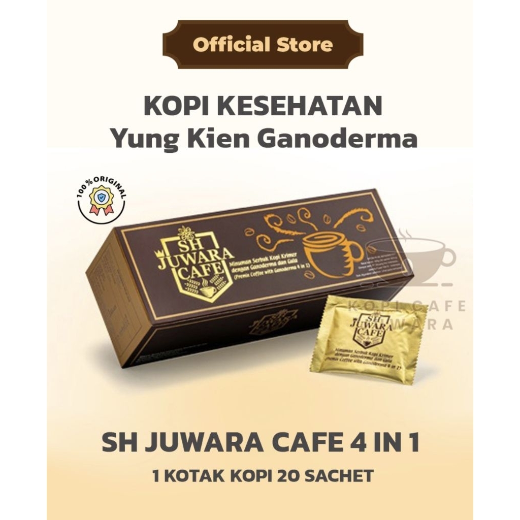KOPI SH JUWARA CAFE 4 IN 1 - KOPI KESEHATAN - KOPI GANODERMA - KOPI JUWARA