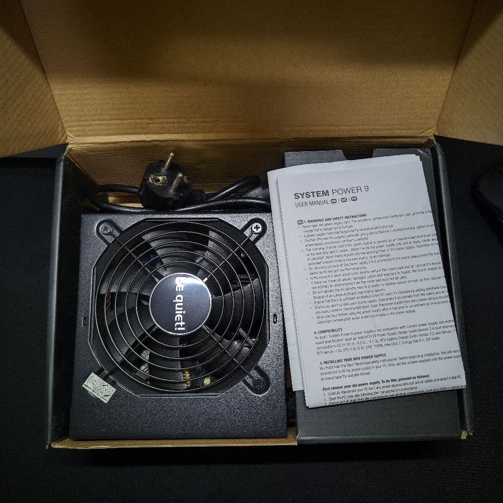 be quiet System Power 9 500W 80+ Bronze Power Supply - PSU bequiet System Power9 500 Watt 80+ Bronze