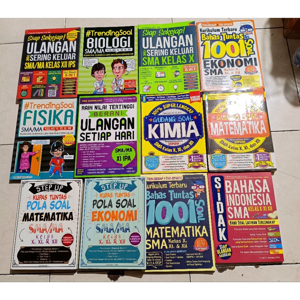 ( OBRAL ) BUKU LATIHAN SOAL SMA // PENDIDIKAN SMA // MATEMATIKA // BIOLOGI // SOSIOLOGI // BAHASA IN
