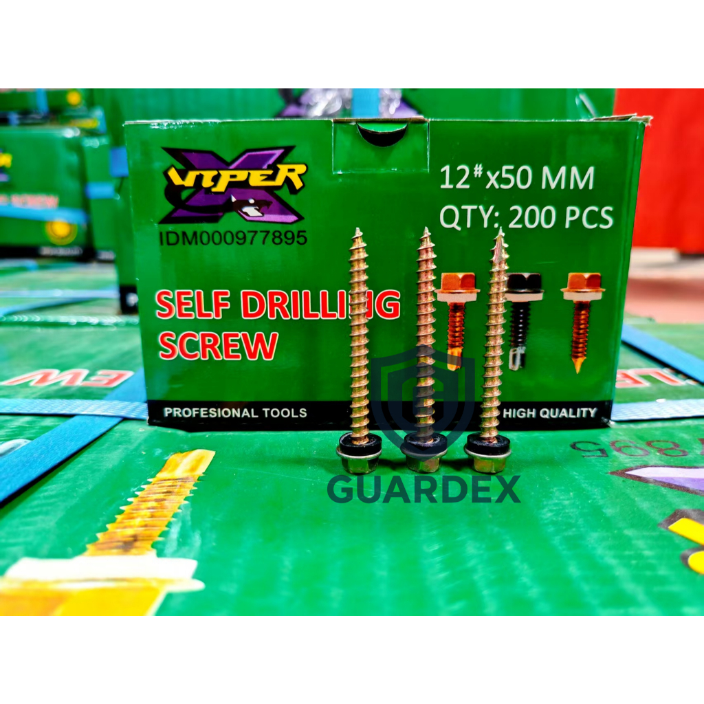 Viper Drilling Kayu 12x50mm – Sekrup Bor Kayu / Self Drilling Screw (200 Pcs / Box)