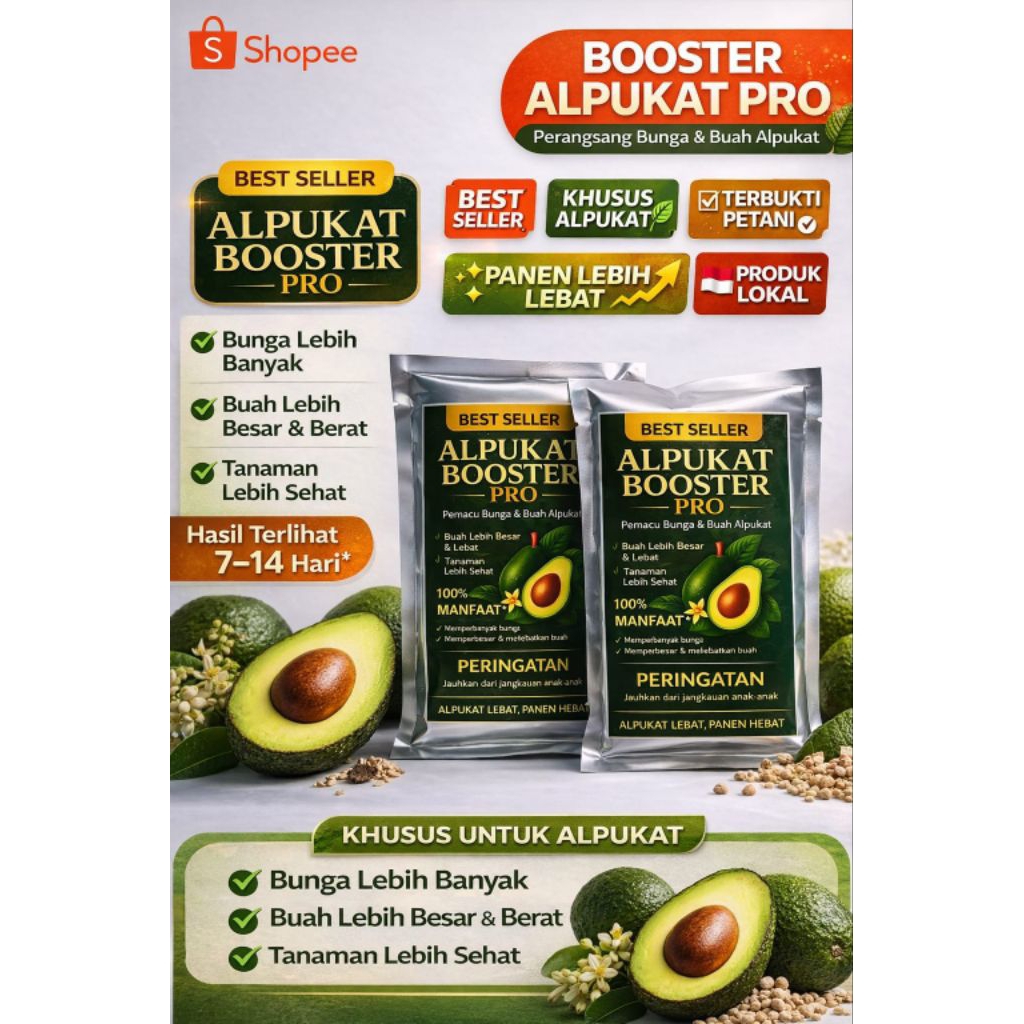Boster pelebat buah alpukat