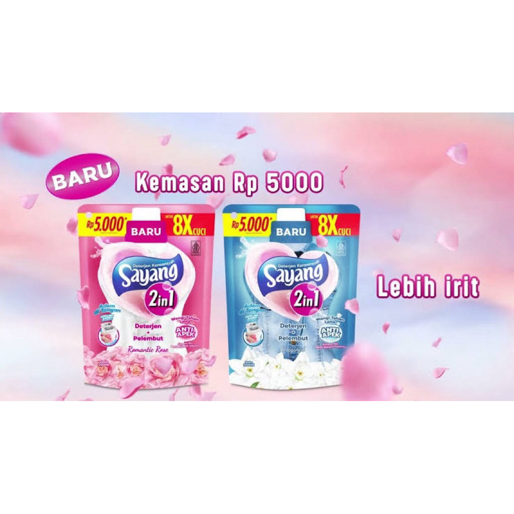 (1 DUS ISI 18 PCS) DETERGENT SAYANG LIQUID 2IN1 ECER 5000 an