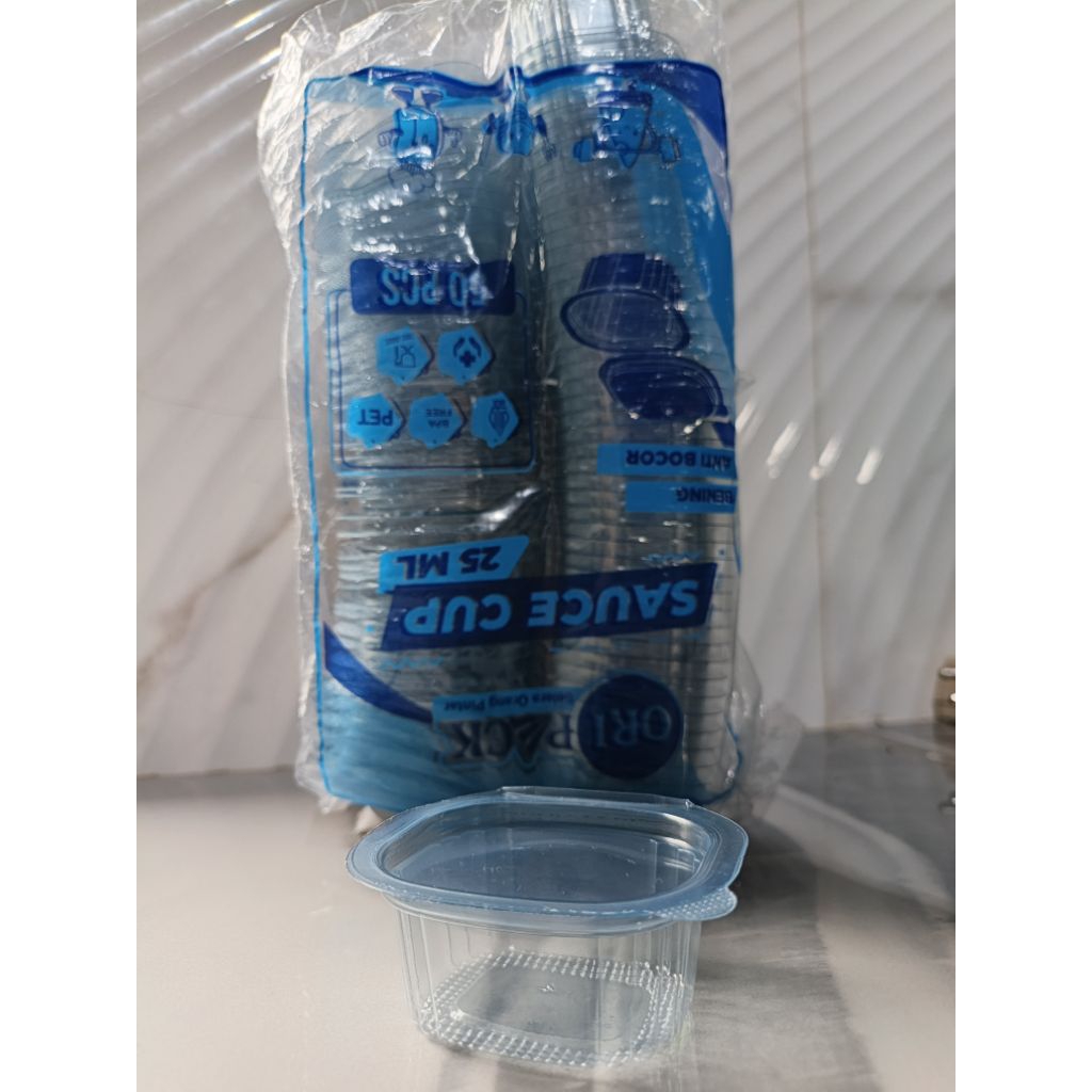 uk 25ml cup puding / saus / cup coklat