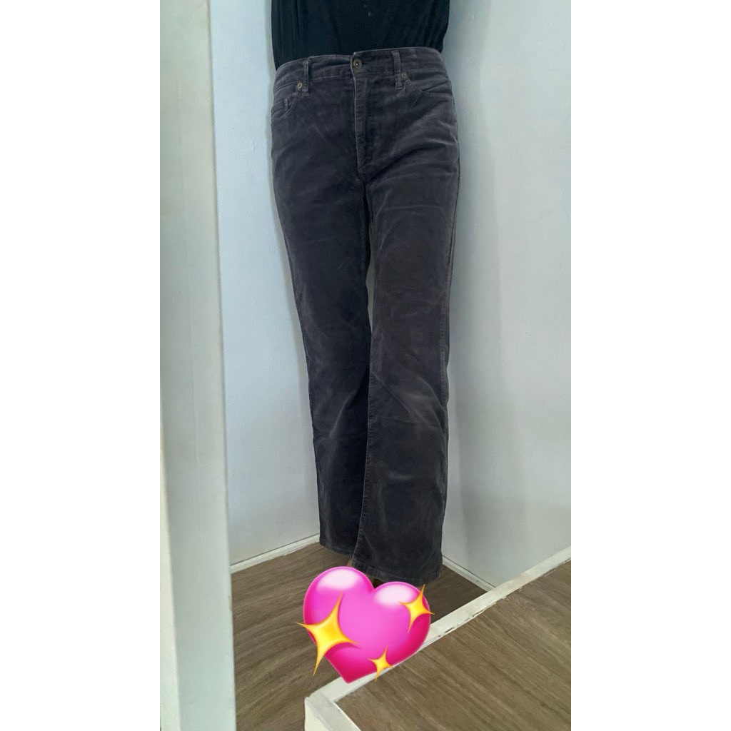 PL Jeans Corduroy semi cutbray Uniqlo